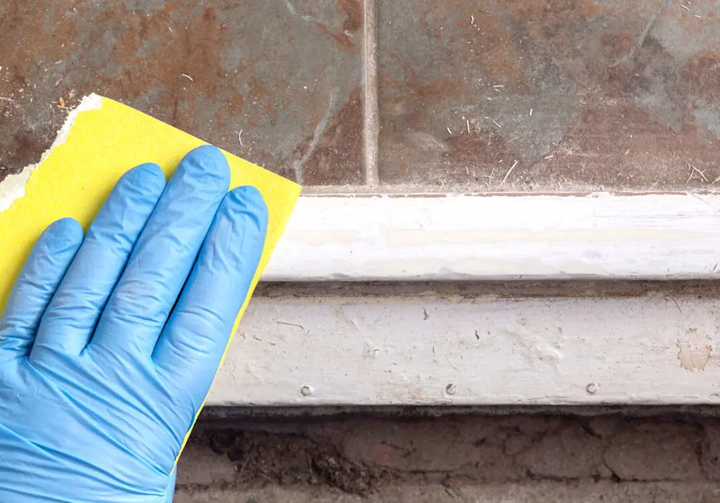 sanding-door-sill-after-repair