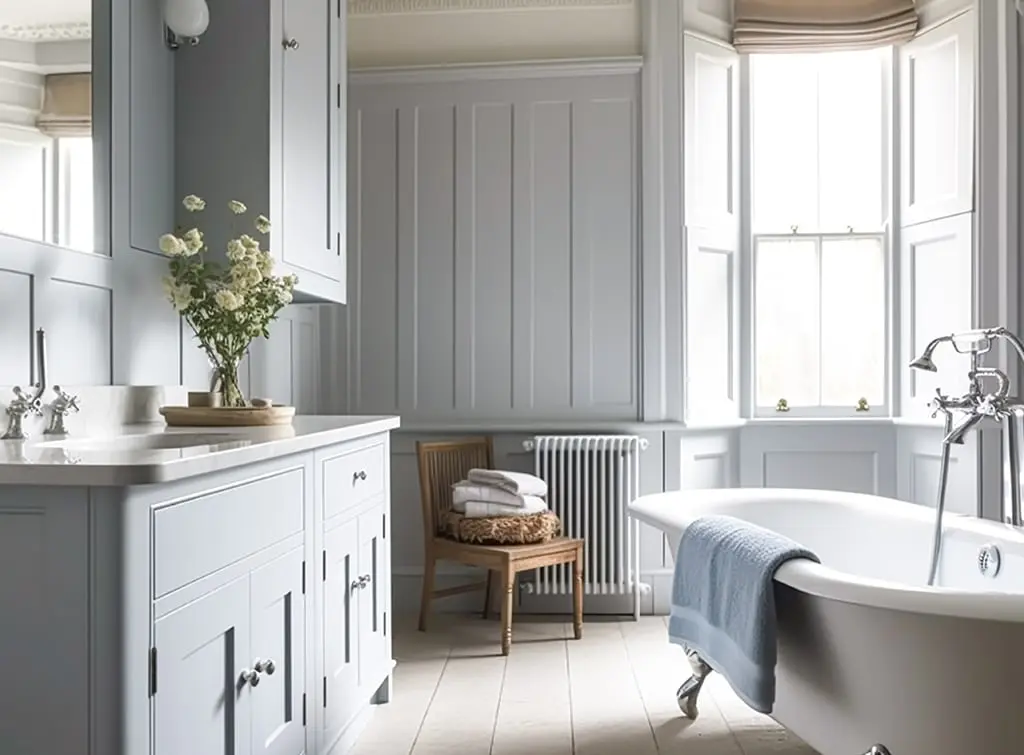 Radiator in a Victorian bathroom