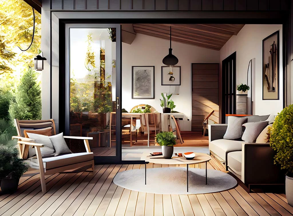 garage conversion door ideas - living space