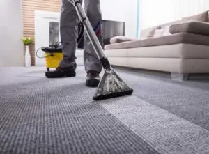House carpet being cleaned to add value
