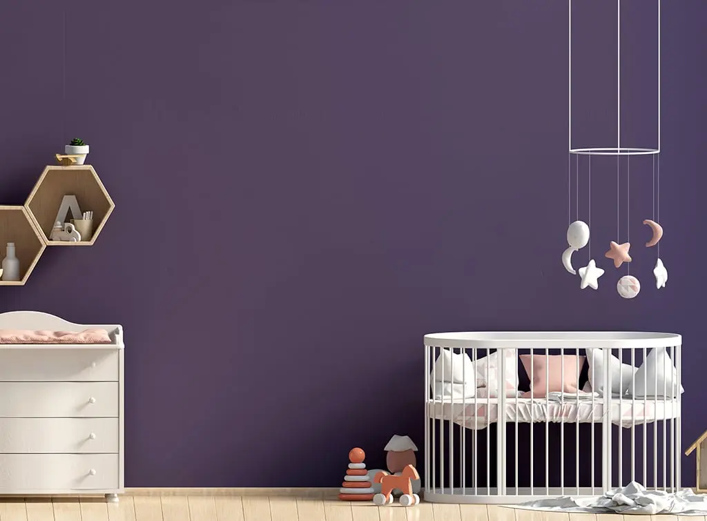 purple nursery idea