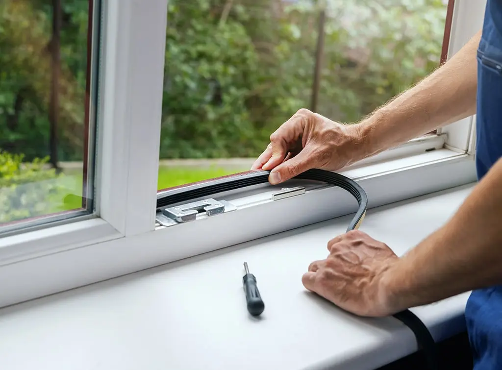 How to replace the rubber seal on uPVC windows