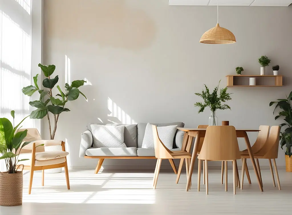 beige and grey living room
