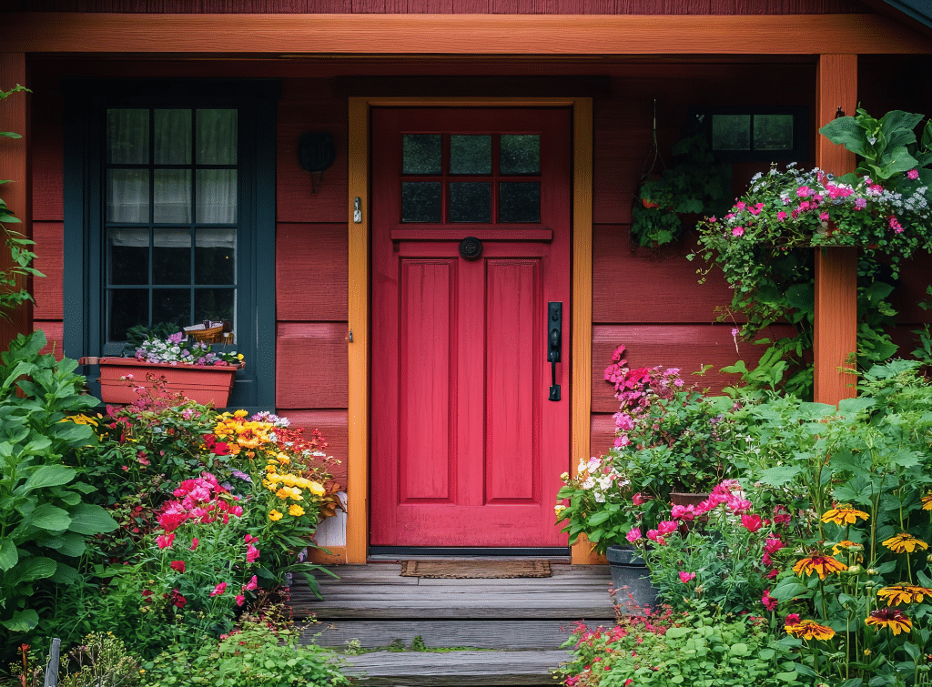 red door plant ideas