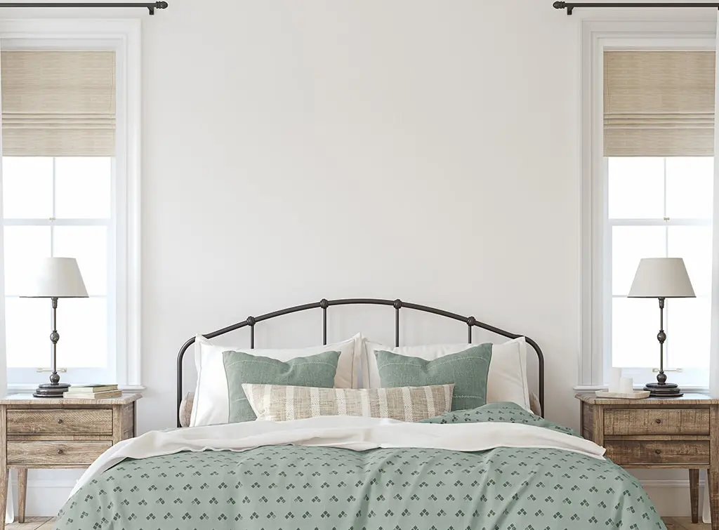 symmetrical bedroom design