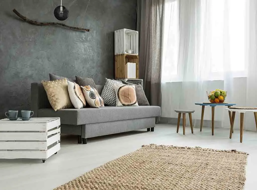 Modern and cosy living room