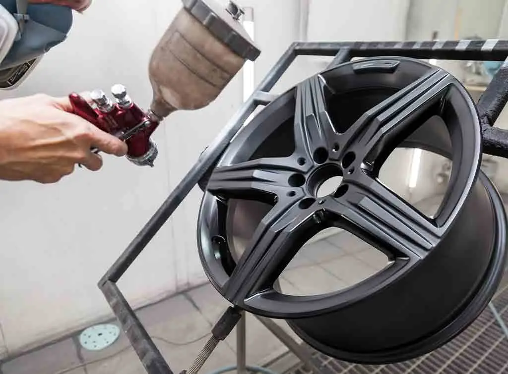 Alloy wheel colour change cost