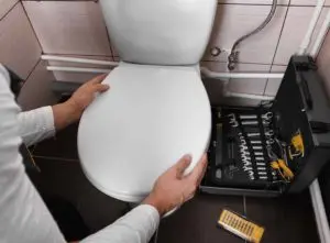 Fixing a toilet seat
