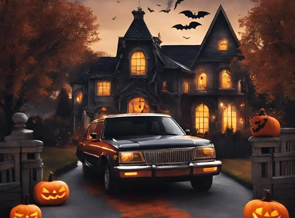 Scary driveway for Halloween house ideas