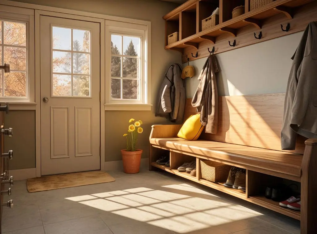 Bench coat rack concept image