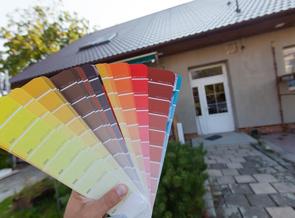 Colour chart for painting house exterior