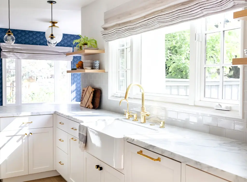 cream and gold kitchen