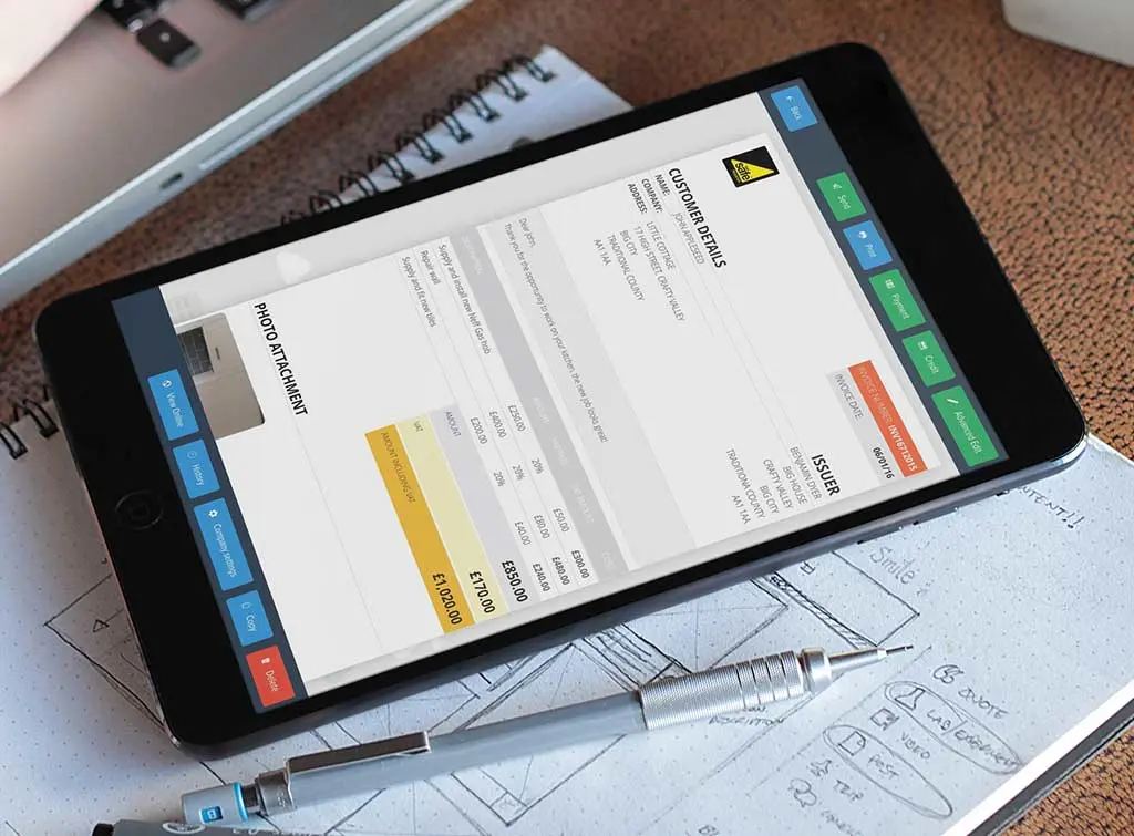 Powered Now app on a tablet device
