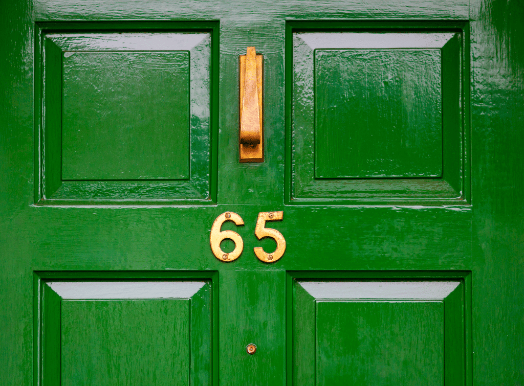 Moss green front door colour