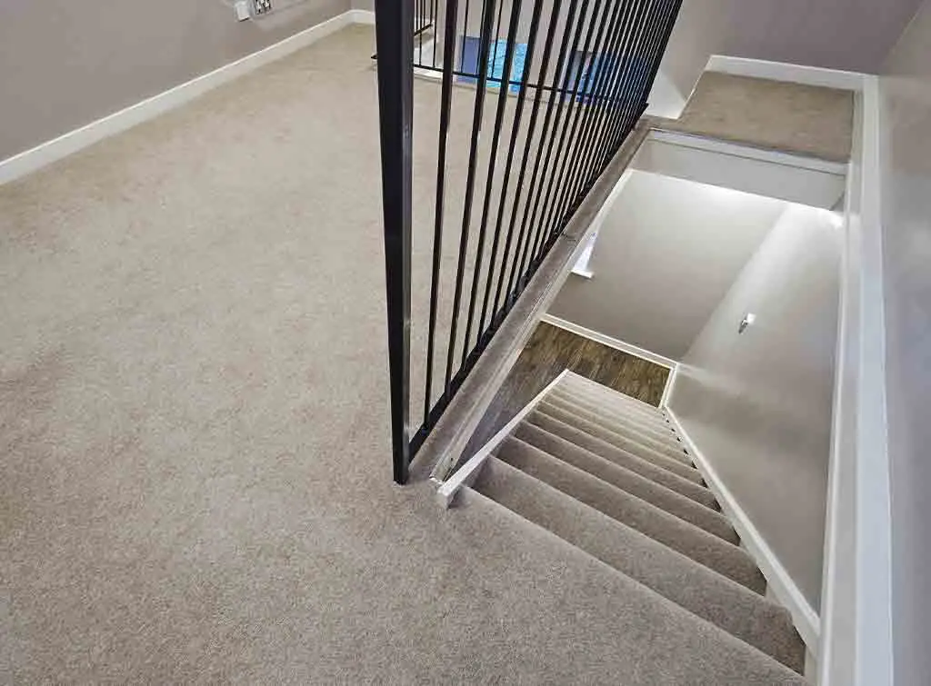 Light grey carpet for stairs and living rooms