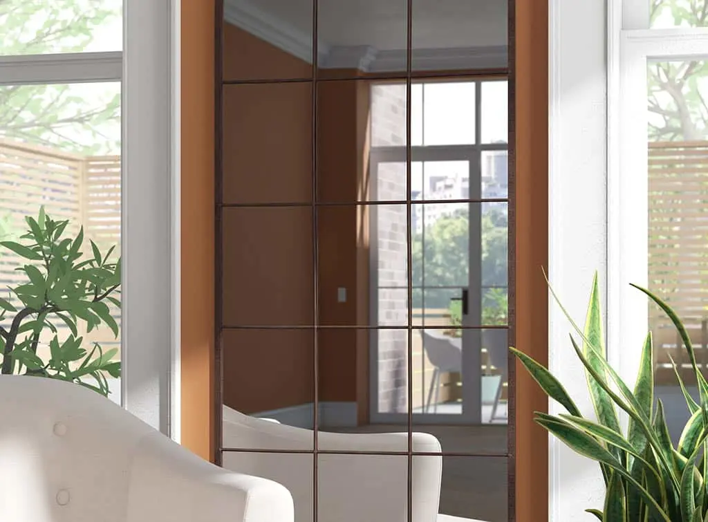 mirrored wall in small hall stairs and landing ideas