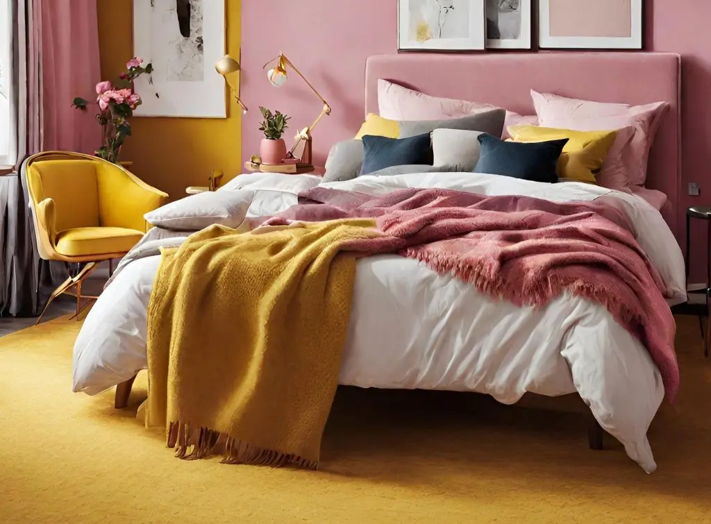 Yellow bedroom ideas yellow and pink