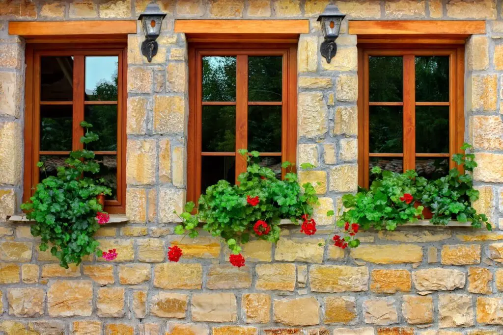 Double glazed timber window