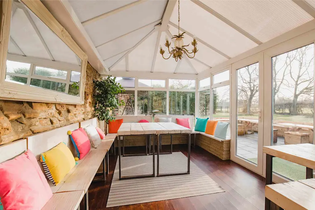 choose built in seating for conservatory interior ideas