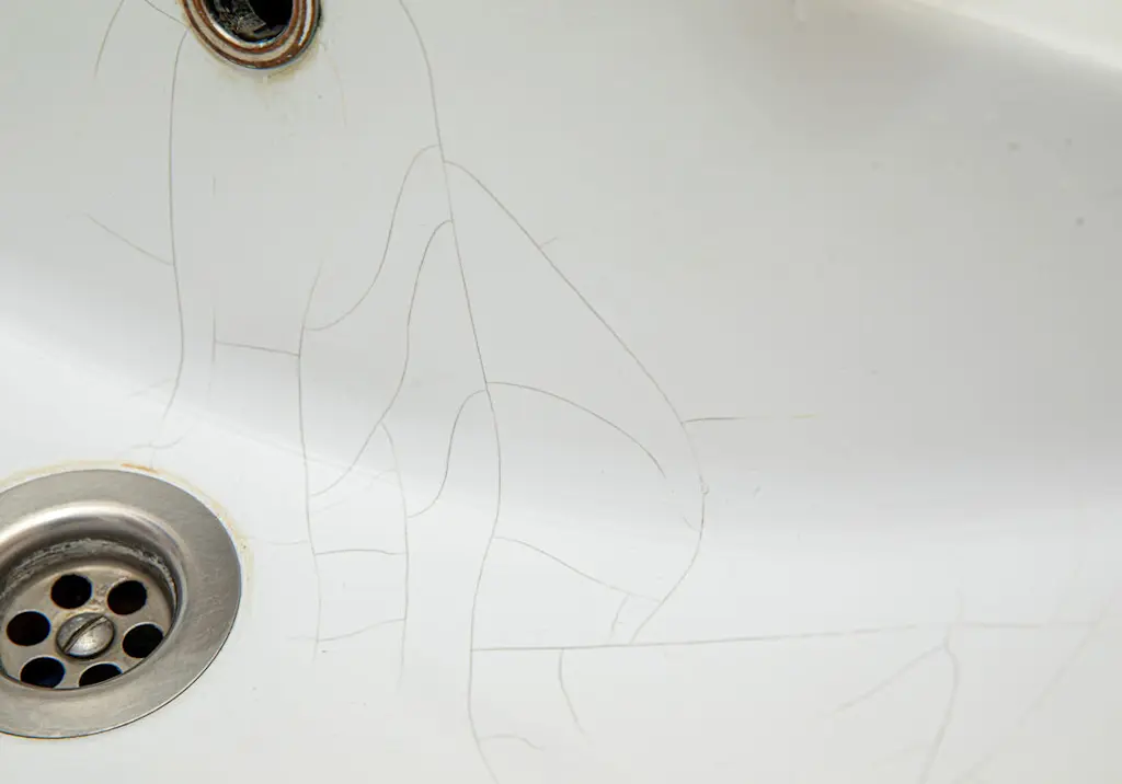 Cracked crazing bathroom sink resized