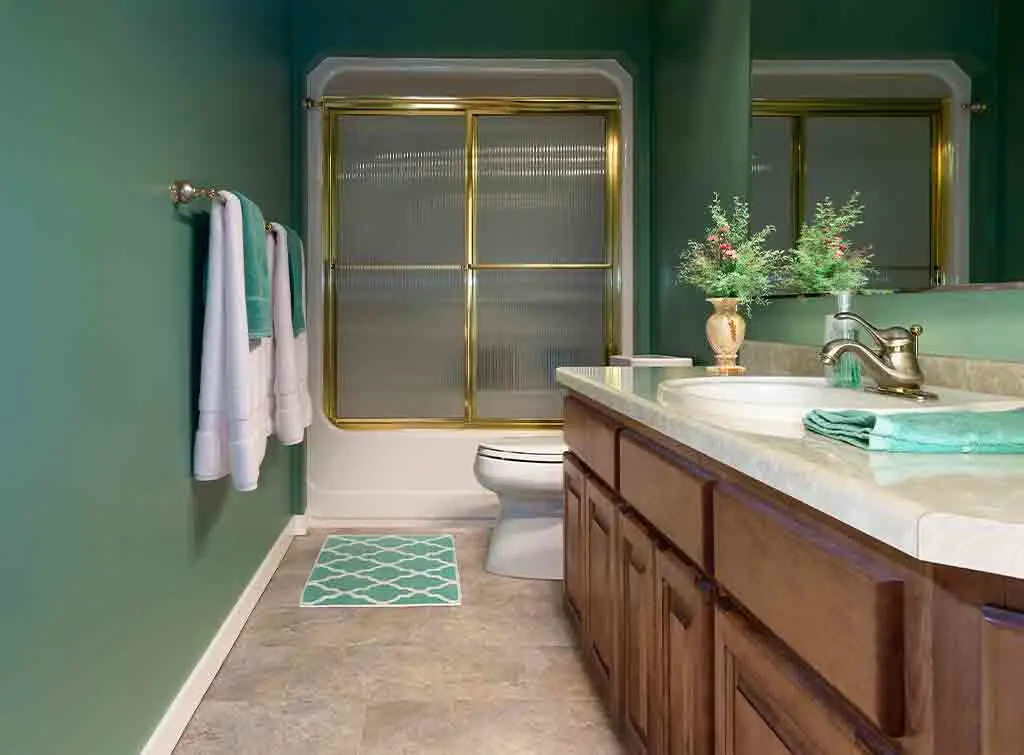 choose brassware and hardware to match your bathroom colour