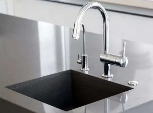 Polished concrete sinks for kitchens