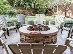 fire pit installation