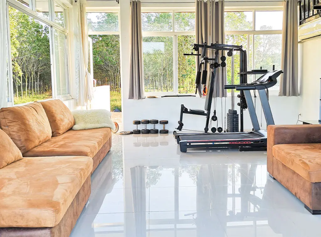Garden man cave gym