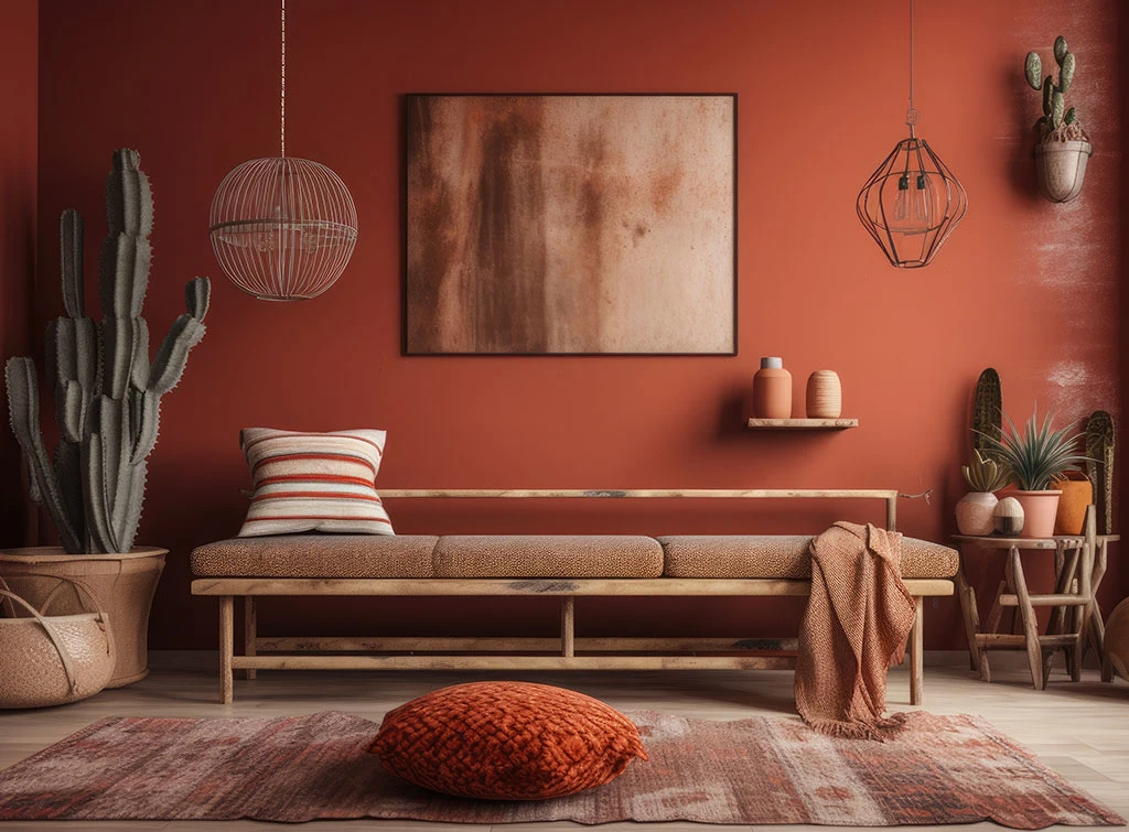 Brown and red living room ideas