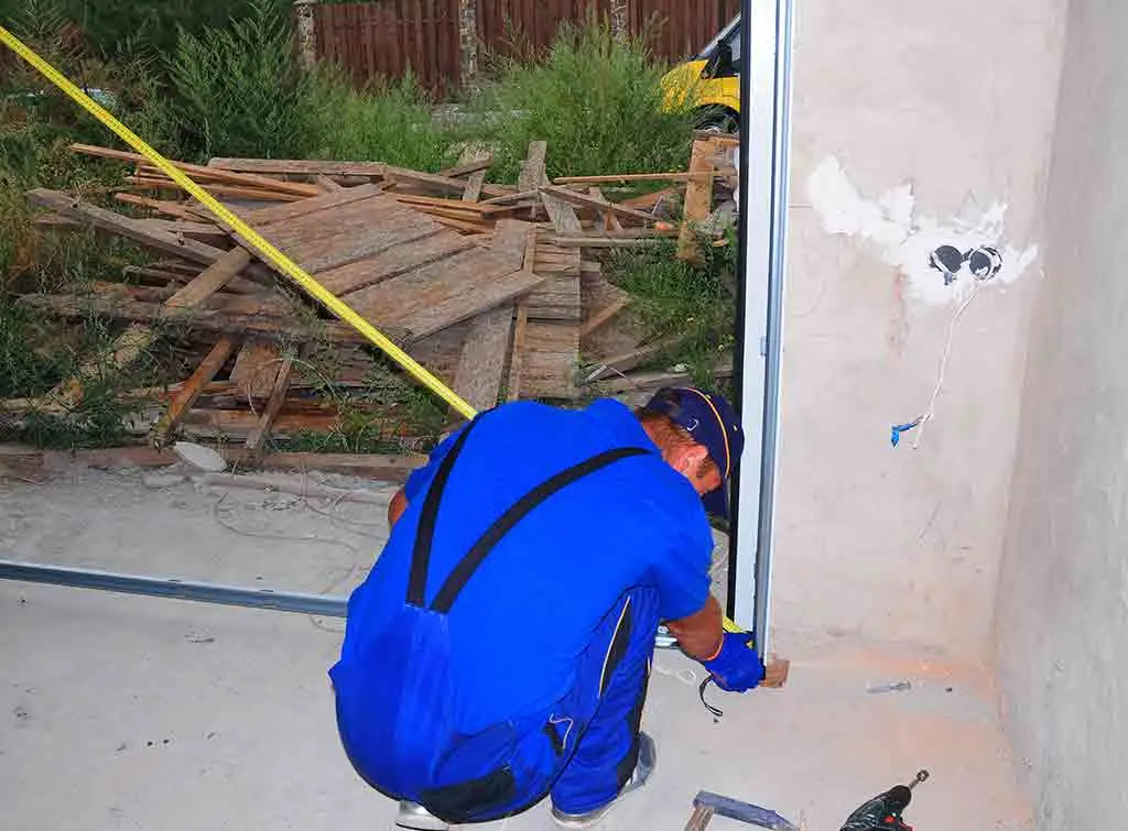 Garage Door removal and bricking up preparation