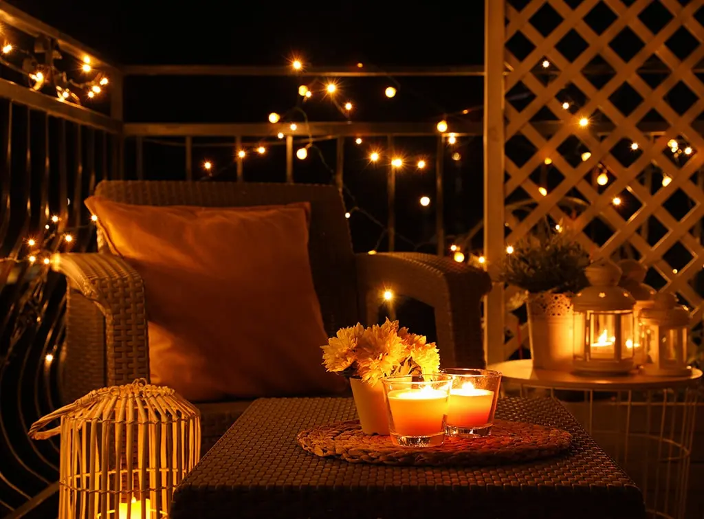 light up a gazebo with candles