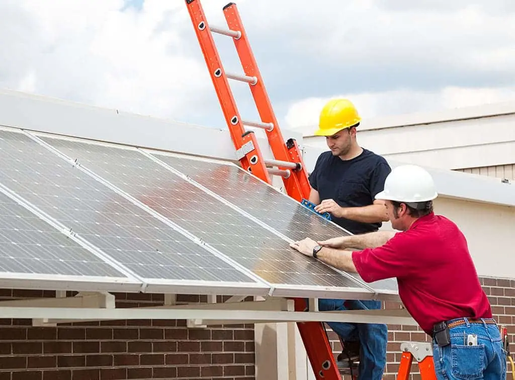 how to become a solar panel installer - working at height