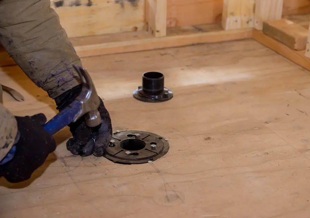 Installing drainage for walk-in shower