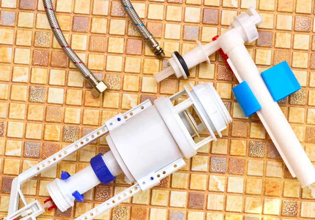 Toilet cistern fill valve and flush parts 