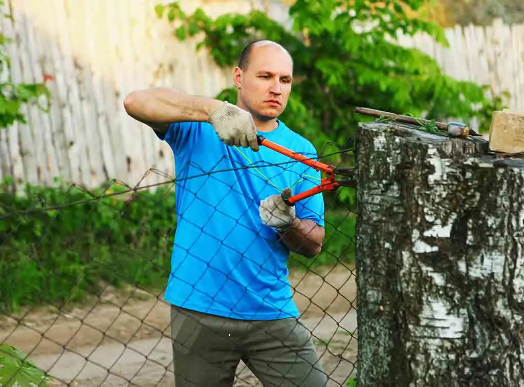 Building a chain link fence