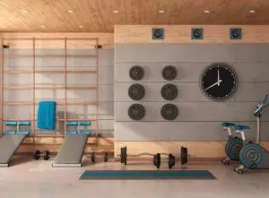 Garage conversion for a home gym