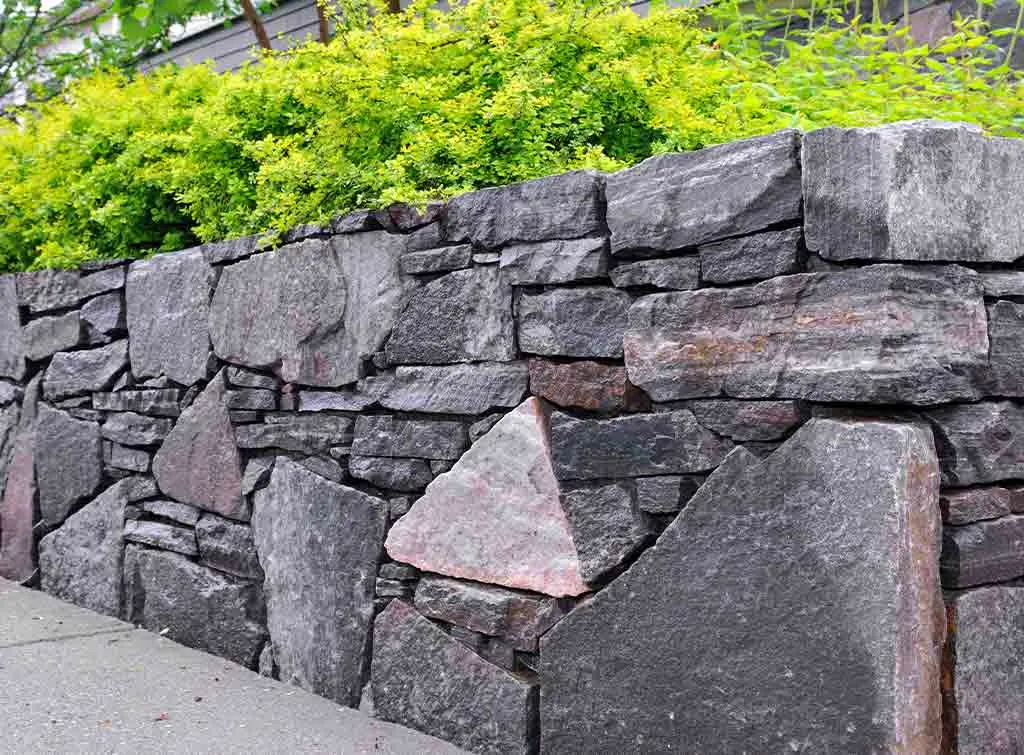 dry stone retaining wall ideas