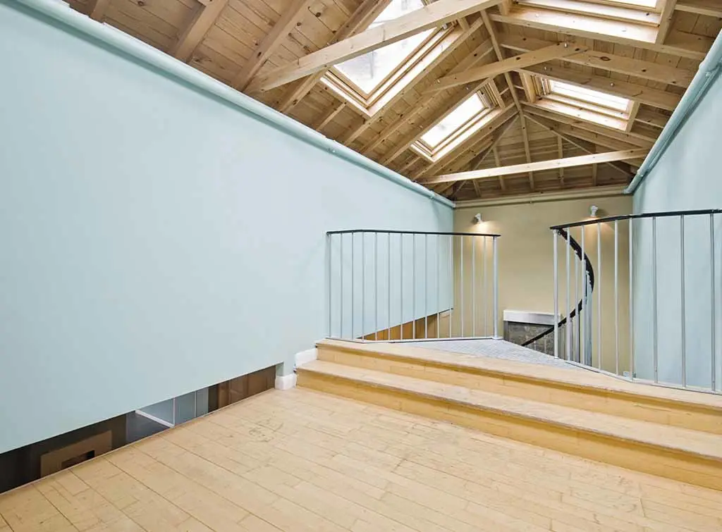 spiral loft conversion-metal staircase
