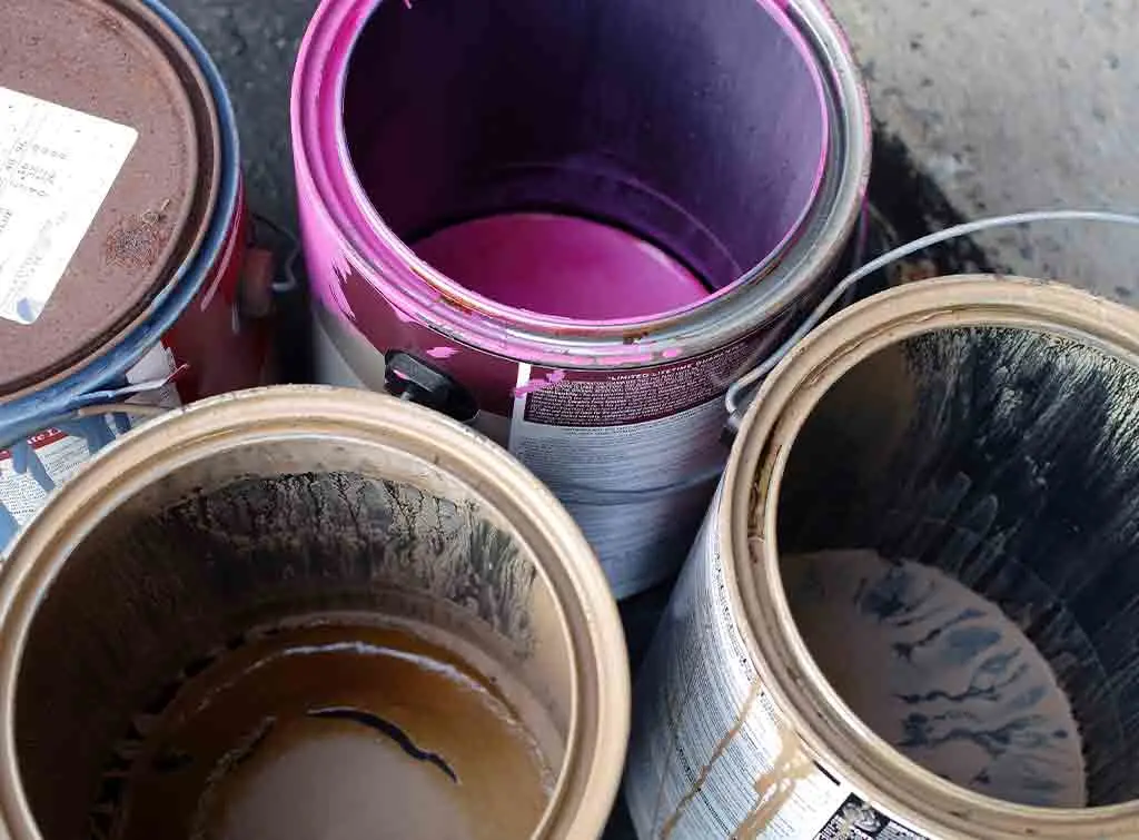 Old paint disposal
