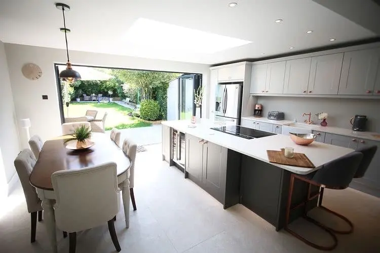 classic open plan kitchen