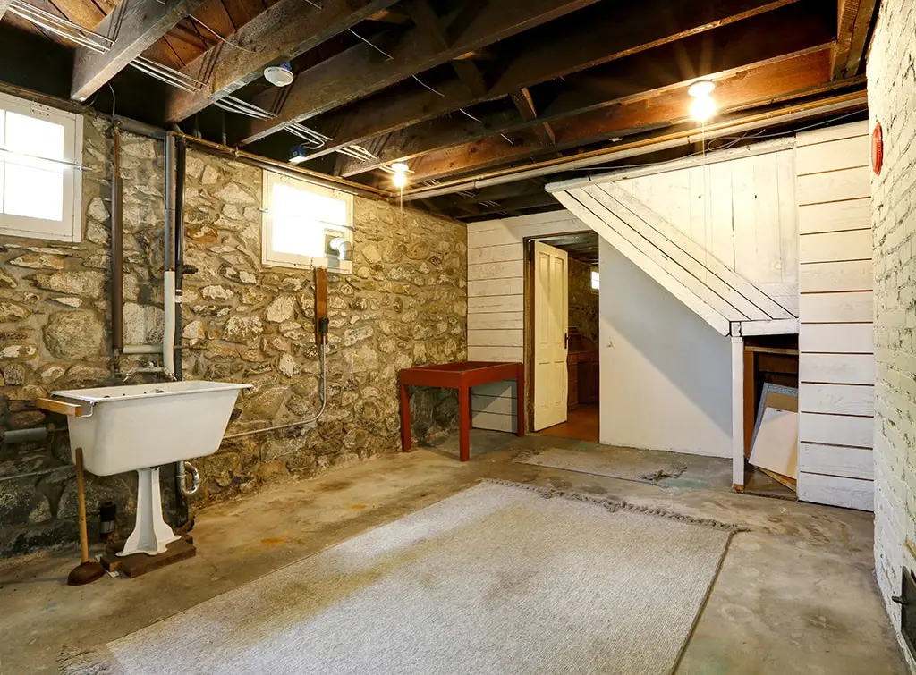 basement that needs renovating