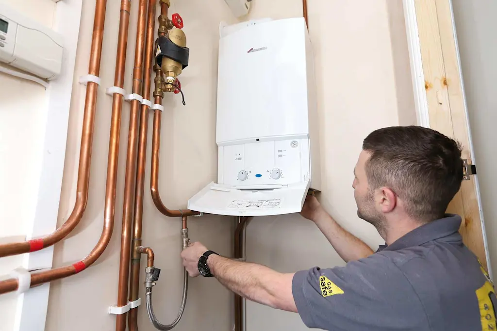 Boiler fitter at work