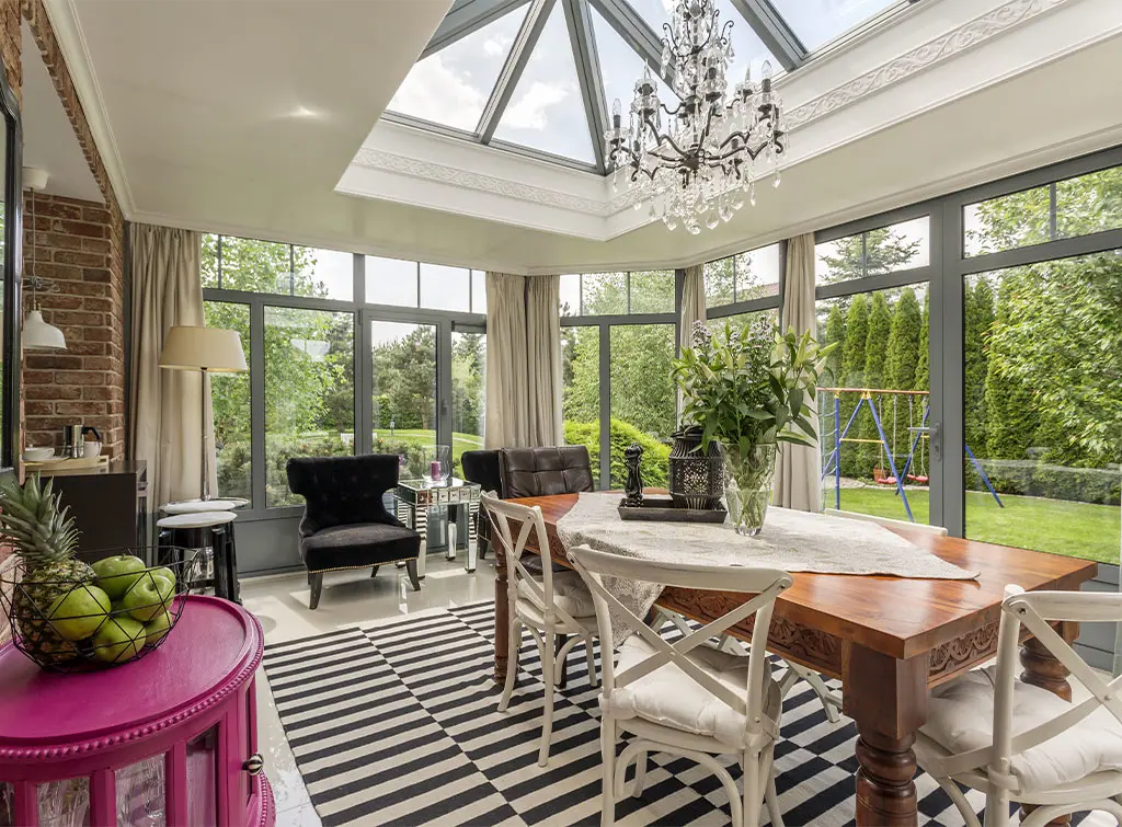 choose neutral colour curtains for patio doors