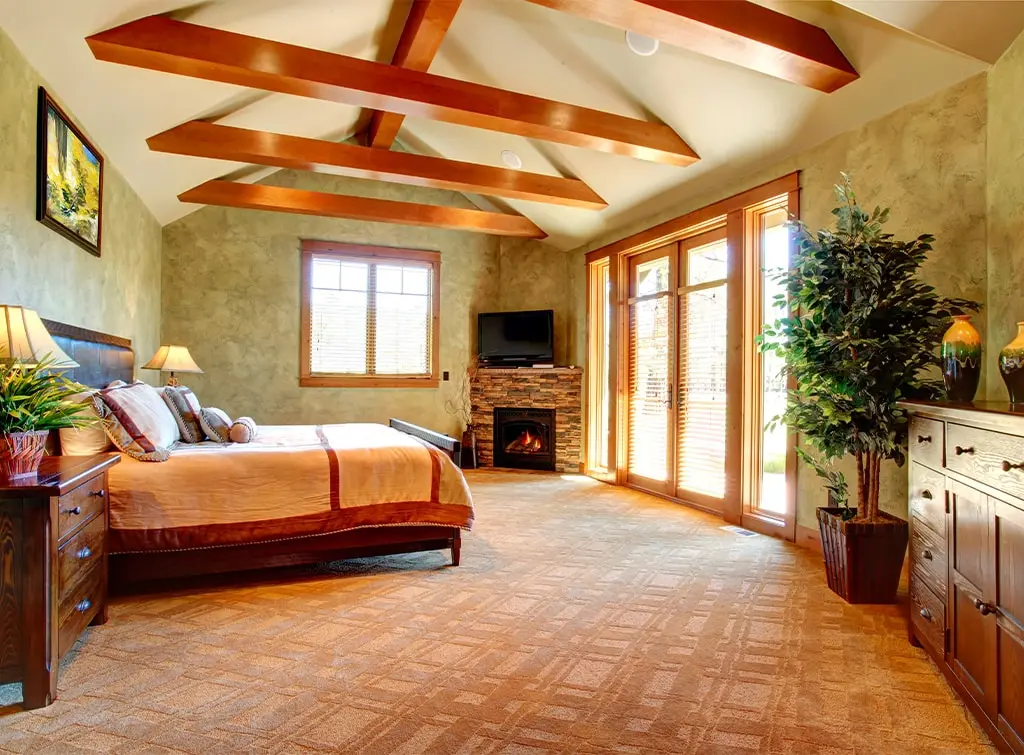 vaulted ceiling master bedroom ideas