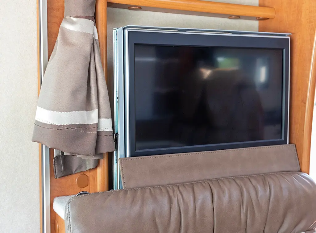 movie night idea for a camper van conversion