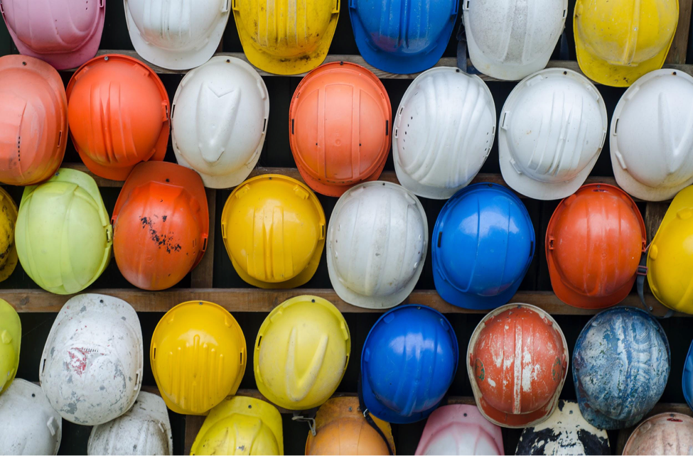 Hard helmets for safe working