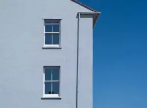Monocouche rendering of exterior of a house