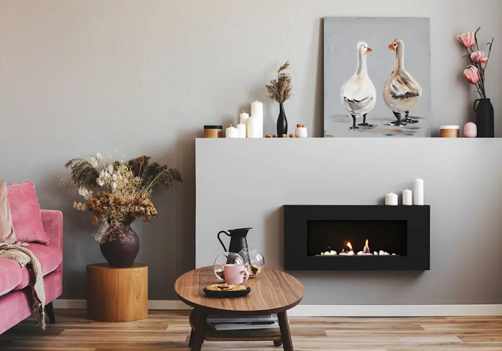 Wall mounted electric fireplace resized