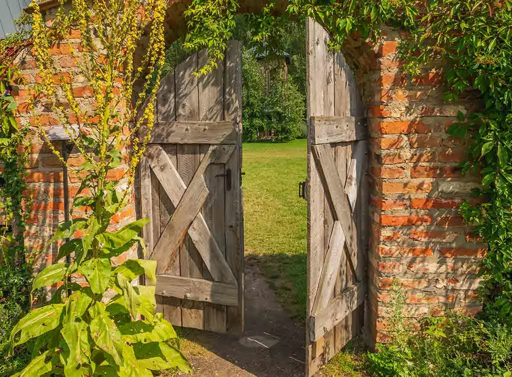 Wooden garden gate ideas