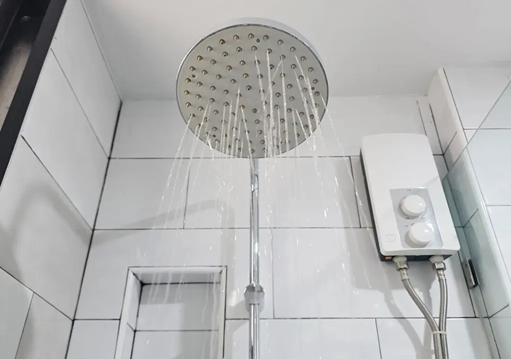 Electric shower blockage